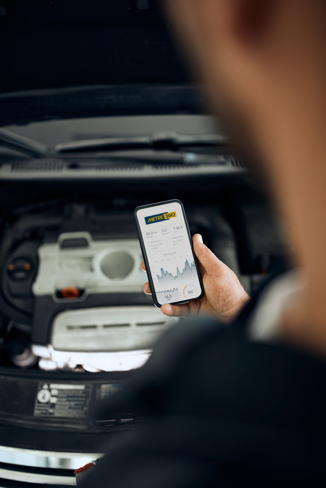 Metre 360 AI tools enabled local Master Mechanic scanning car OBD2 for diagnostics